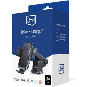 Kup Automatická automobilová držák s bezdrátovou nabíječkou 3MK Drive&Charge 15W - 3MK4182 - {ean13} - Sklep Home Screen