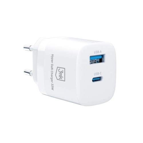 Kup Încărcătorul de rețea 3MK Hyper GaN Charger 33W Power Delivery USB + USB-C - 3MK4183 - {ean13} - Sklep Home Screen