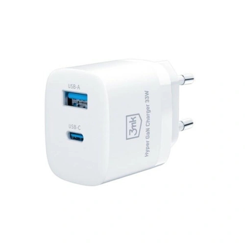 Kup Încărcătorul de rețea 3MK Hyper GaN Charger 33W Power Delivery USB + USB-C - 3MK4183 - {ean13} - Sklep Home Screen