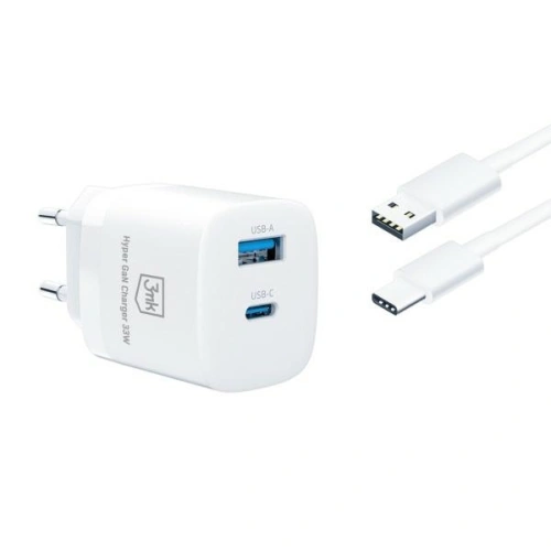 Kup Încărcătorul de rețea 3MK Hyper GaN Charger 33W Power Delivery USB + USB-C - 3MK4183 - {ean13} - Sklep Home Screen