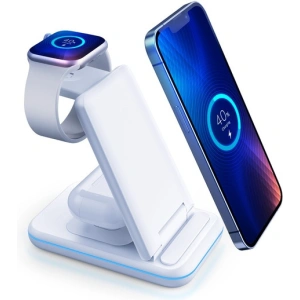 Kup Ładowarka bezprzewodowa 3w1 3MK Hyper Wireless Charger 15W smartfon/smartwatch/słuchawki - 3MK4184 - {ean13} - Sklep Home Screen