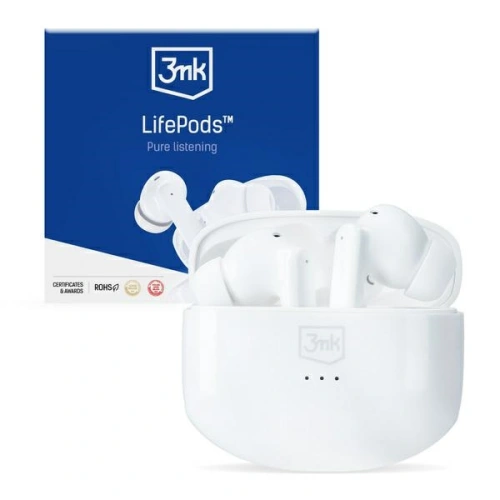 Kup Sluchátka TWS 3MK LifePods Bluetooth 5.3 ANC bílé - 3MK4185 - {ean13} - Sklep Home Screen
