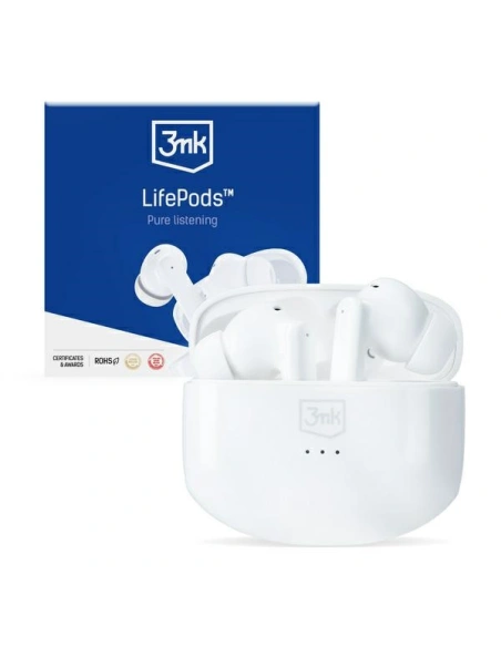 3MK LifePods TWS Earphones Bluetooth 5.3 ANC white