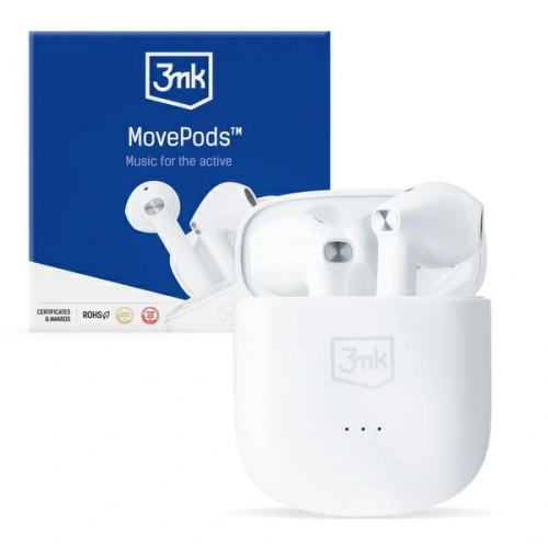 Kup TWS Kopfhörer 3MK MovePods Bluetooth 5.3 weiß - 3MK4186 - {ean13} - Sklep Home Screen