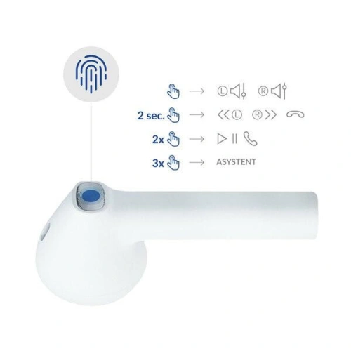 Kup TWS Kopfhörer 3MK MovePods Bluetooth 5.3 weiß - 3MK4186 - {ean13} - Sklep Home Screen