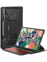Etui Infiland Keyboard Stand Samsung Galaxy Tab S8+ Plus/S7+ Plus/S7 FE 12.4 Negru