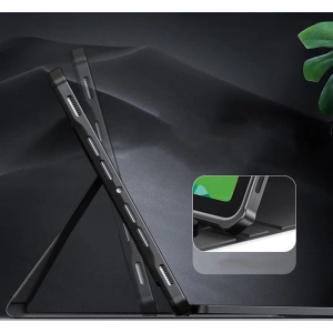 Etui Infiland Keyboard Stand Samsung Galaxy Tab S8+ Plus/S7+ Plus/S7 FE 12.4 Černé