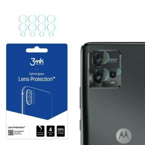 Kup Szkło hybrydowe na obiektyw aparatu 3MK Lens Protection Motorola Moto G72 [4 PACK] - 3MK4218 - {ean13} - Sklep Home Screen