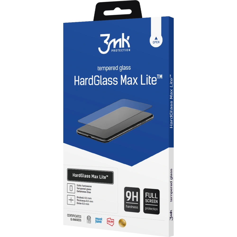 Szkło hartowane 3MK HardGlass Max Lite Motorola Edge 30 Fusion czarne