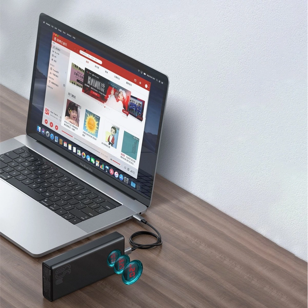 Powerbank Baseus Amblight 65W 30000mAh Overseas Edition czarny
