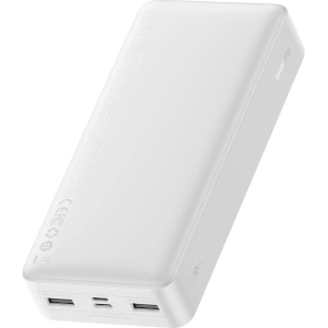 Powerbank Baseus Bipow 20000mAh 15W Overseas Edition biały + kabel USB-A/microUSB 0.25m biały