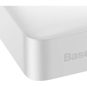 Powerbank Baseus Bipow 20000mAh 15W Overseas Edition biały + kabel USB-A/microUSB 0.25m biały