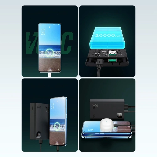 Kup Powerbank Baseus Adaman2 20000mAh 30W 2xUSB/1xUSB-C Power Delivery Gyors Töltés SCP, Oppo Super VOOC fekete - BSU3673 - {ean13} - Sklep Home Screen