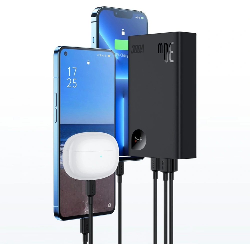 Powerbank Baseus Adaman2 20000mAh 30W 2xUSB/1xUSB-C Power Delivery Quick Charge SCP, Oppo Super VOOC czarny