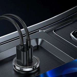 Kup Ładowarka samochodowa Joyroom USB/USB-C 45W 5A Power Delivery Quick Charge 3.0 AFC SCP szary (C-A35) - JYR97 - {ean13} - Sklep Home Screen