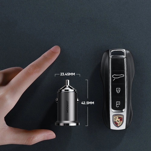 Kup Ładowarka samochodowa Joyroom USB/USB-C 45W 5A Power Delivery Quick Charge 3.0 AFC SCP szary (C-A35) - JYR97 - {ean13} - Sklep Home Screen
