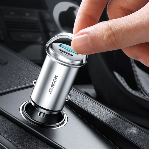 Kup Încărcător auto Joyroom USB/USB-C 20W 5A Power Delivery Quick Charge 3.0 AFC SCP gri (C-A45) - JYR99 - {ean13} - Sklep Home Screen