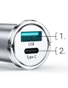 Kup Ładowarka samochodowa Joyroom USB/USB-C 20W 5A Power Delivery Quick Charge 3.0 AFC SCP szary (C-A45) - JYR99 - {ean13} - Sklep Home Screen