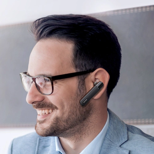 Buy Joyroom Headset Single Wireless Bluetooth 5.0 Earphone for Car white (JR-B01) - JYR101 - {ean13} - Home Screen Store Europe