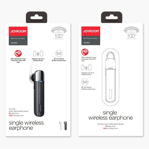 Kup Kabelloses Headset Joyroom Bluetooth 5.0 für das Auto weiß (JR-B01) - JYR101 - {ean13} - Sklep Home Screen