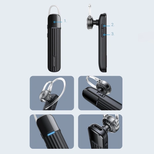 Buy Joyroom Headset Single Wireless Bluetooth 5.0 Earphone for Car white (JR-B01) - JYR101 - {ean13} - Home Screen Store Europe