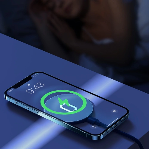 Kup Încărcător wireless Joyroom MagSafe Qi 15W + cablu USB-C albastru (JR-A28) - JYR100 - {ean13} - Sklep Home Screen