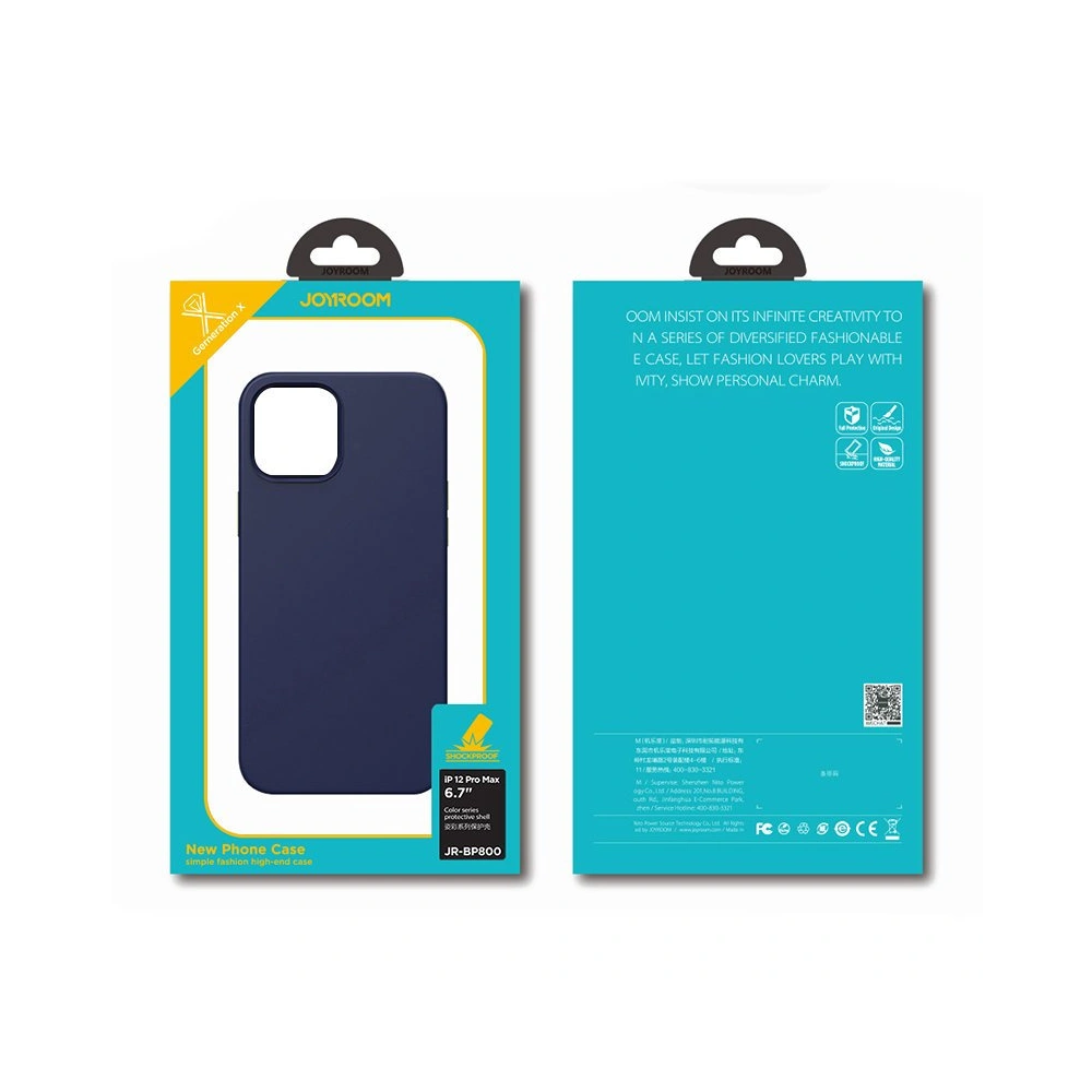 Etui Joyroom Color Series Apple iPhone 12/12 Pro czarny (JR-BP799)