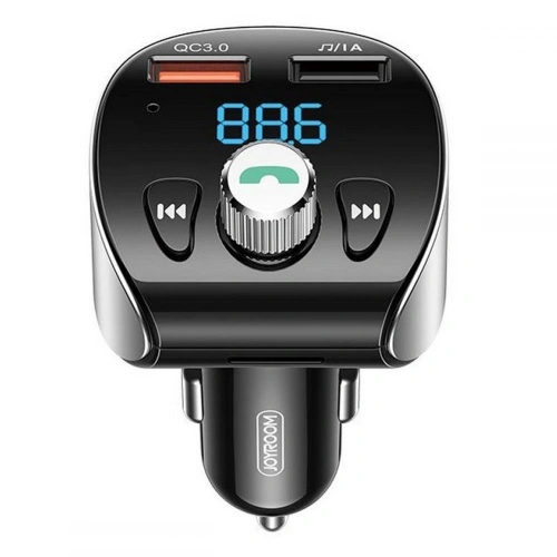 Kup FM-Transmitter Joyroom Bluetooth 5.0 MP3 micro SD 2xUSB 18W 3A QC 3.0 schwarz (JR-CL02) - JYR150 - {ean13} - Sklep Home Screen