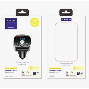 Kup Transmiter FM Joyroom Bluetooth 5.0 MP3 micro SD 2xUSB 18W 3A QC 3.0 czarny (JR-CL02) - JYR150 - {ean13} - Sklep Home Screen