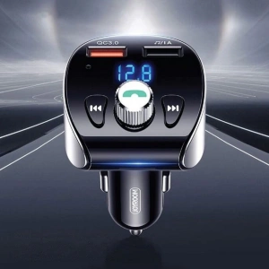 Kup Transmiter FM Joyroom Bluetooth 5.0 MP3 micro SD 2xUSB 18W 3A QC 3.0 czarny (JR-CL02) - JYR150 - {ean13} - Sklep Home Screen
