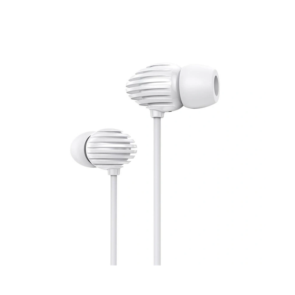 Słuchawki Joyroom 3,5mm mini jack z pilotem i mikrofonem biały (JR-EL112)