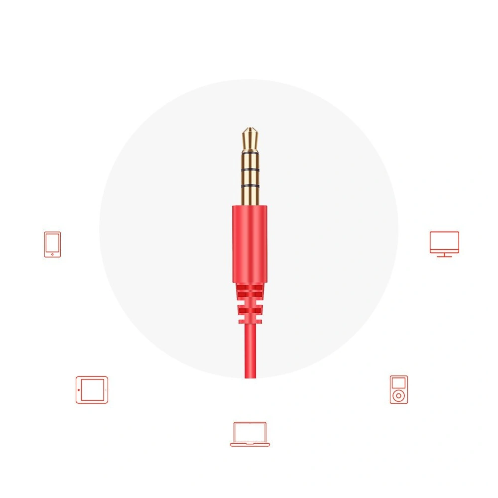 Słuchawki Joyroom 3,5mm mini jack z pilotem i mikrofonem biały (JR-EL112)