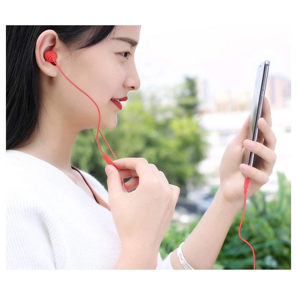 Słuchawki Joyroom 3,5mm mini jack z pilotem i mikrofonem biały (JR-EL112)