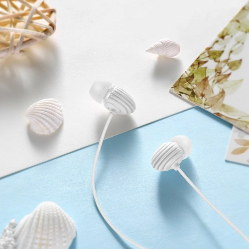Buy Joyroom in-ear earphones 3.5mm mini jack with remote and microphone white (JR-EL112) - JYR151 - {ean13} - Home Screen Store Europe