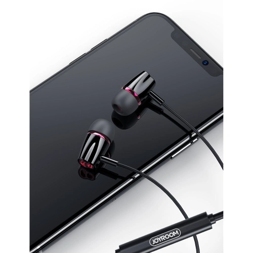 Kup Căști Joyroom jack mini de 3,5mm cu telecomandă și microfon negru (JR-EL114) - JYR152 - {ean13} - Sklep Home Screen
