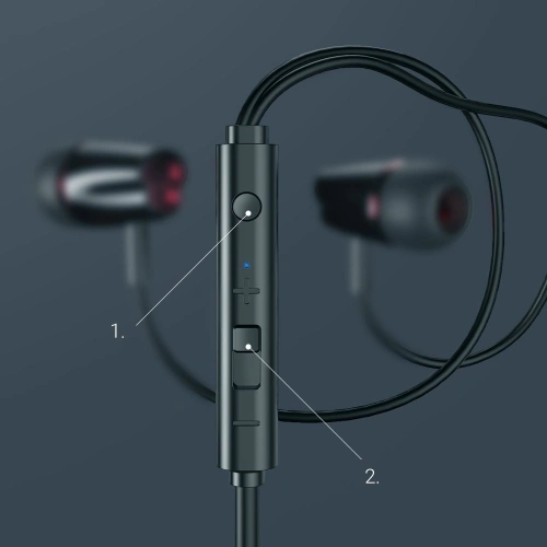 Kup Căști Joyroom jack mini de 3,5mm cu telecomandă și microfon negru (JR-EL114) - JYR152 - {ean13} - Sklep Home Screen