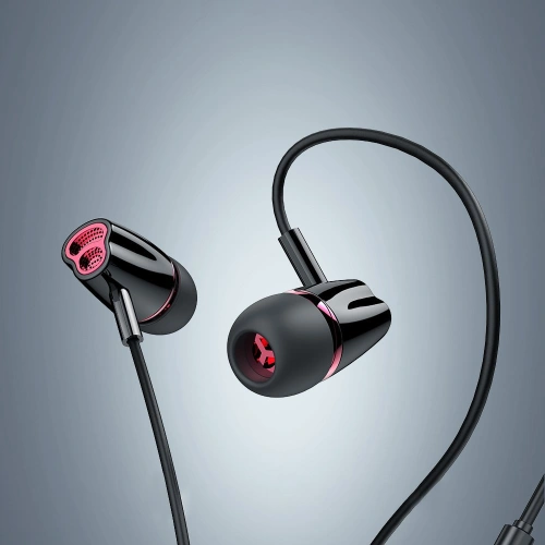 Buy Joyroom ear headphones 3.5mm mini jack with remote and microphone black (JR-EL114) - JYR152 - {ean13} - Home Screen Store Europe
