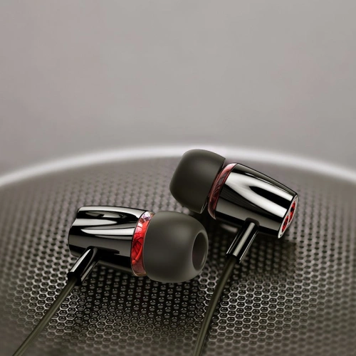 Buy Joyroom ear headphones 3.5mm mini jack with remote and microphone black (JR-EL114) - JYR152 - {ean13} - Home Screen Store Europe