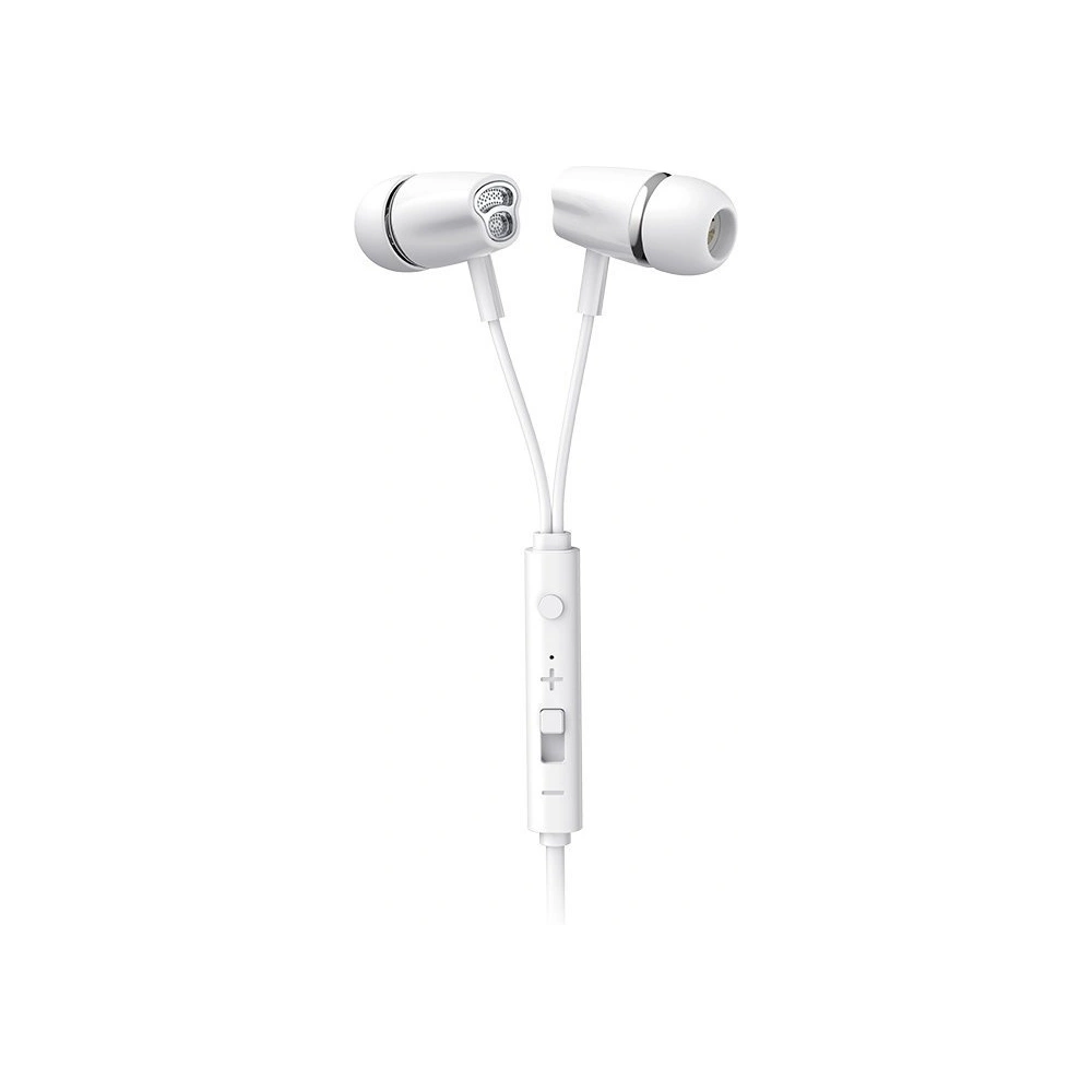Joyroom ear headphones 3.5mm mini jack with remote and microphone white