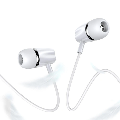 Buy Joyroom ear headphones 3.5mm mini jack with remote and microphone white (JR-EL114) - JYR153 - {ean13} - Home Screen Store Europe