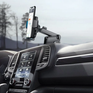 Buy Joyroom car phone holder with telescopic extendable arm for dashboard and windshield black (JR-OK3) - JYR155 - {ean13} - Home Screen Store Europe