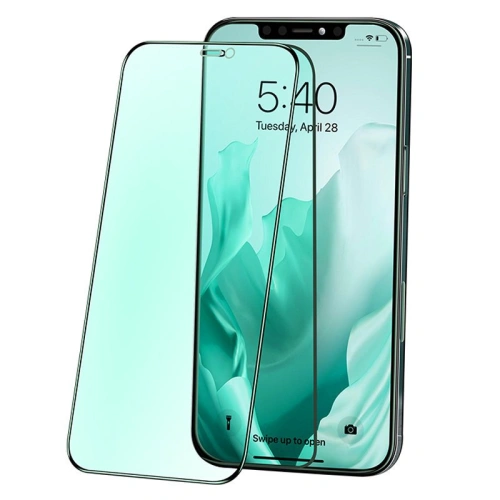 Kup Gehärtetes Glas Joyroom Knight Series 2,5D Anti-Blaulicht für Apple iPhone 12 Pro Max schwarz (JR-PF600) - JYR158 - {ean13} - Sklep Home Screen