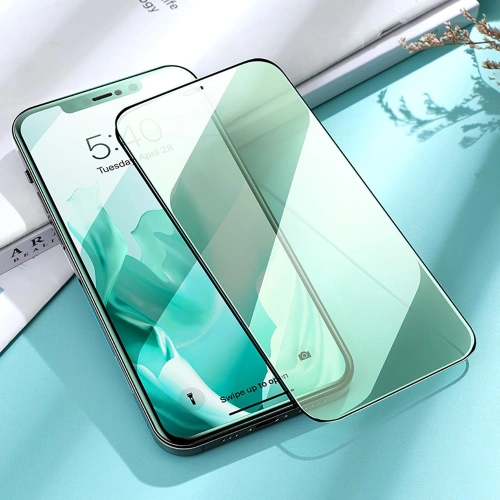 Kup Gehärtetes Glas Joyroom Knight Series 2,5D Anti-Blaulicht für Apple iPhone 12 Pro Max schwarz (JR-PF600) - JYR158 - {ean13} - Sklep Home Screen