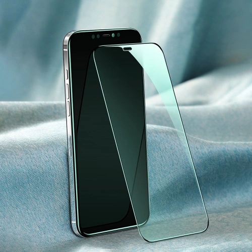 Kup Gehärtetes Glas Joyroom Knight Series 2,5D Anti-Blaulicht für Apple iPhone 12 Pro Max schwarz (JR-PF600) - JYR158 - {ean13} - Sklep Home Screen