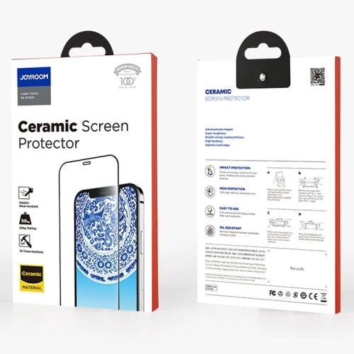Kup Szkło hartowane ceramiczne Joyroom Knight Series 2,5D Apple iPhone 12 mini czarny (JR-PF610) - JYR159 - {ean13} - Sklep Home Screen