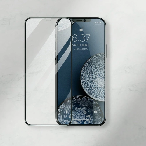 Kup Gehärtetes Keramikglas Joyroom Knight Series 2,5D für Apple iPhone 12 mini schwarz (JR-PF610) - JYR159 - {ean13} - Sklep Home Screen
