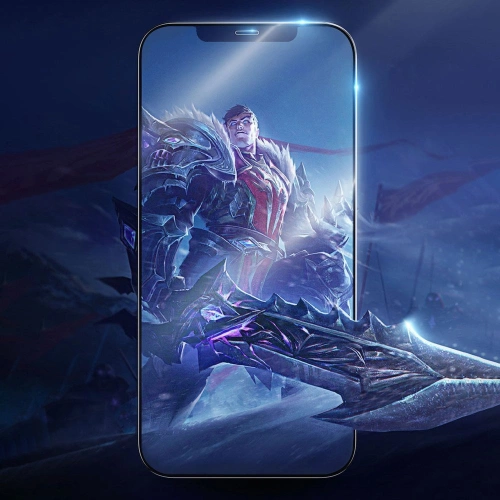 Kup Gehärtetes Gaming-Glas Joyroom Knight Series 2,5D für Apple iPhone 12 mini schwarz (JR-PF625) - JYR160 - {ean13} - Sklep Home Screen
