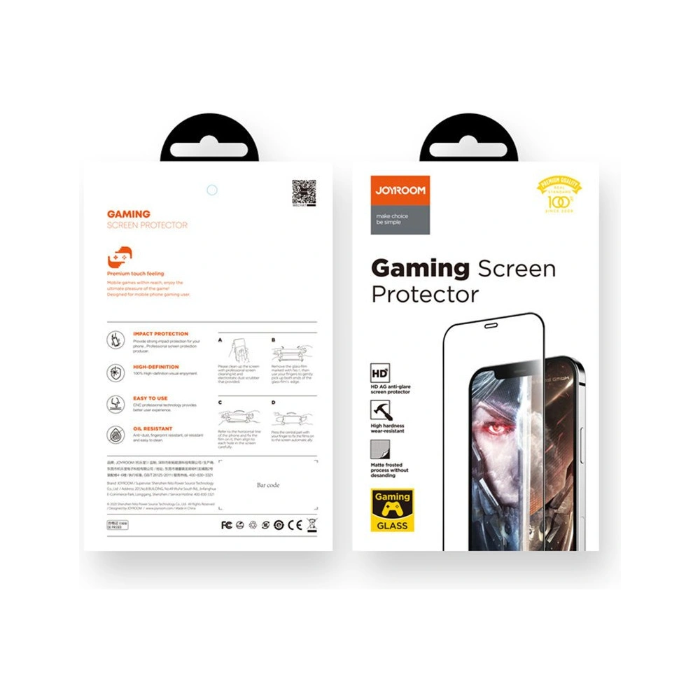 Szkło hartowane gamingowe Joyroom Knight Series 2,5D Apple iPhone 12 mini czarny (JR-PF625)