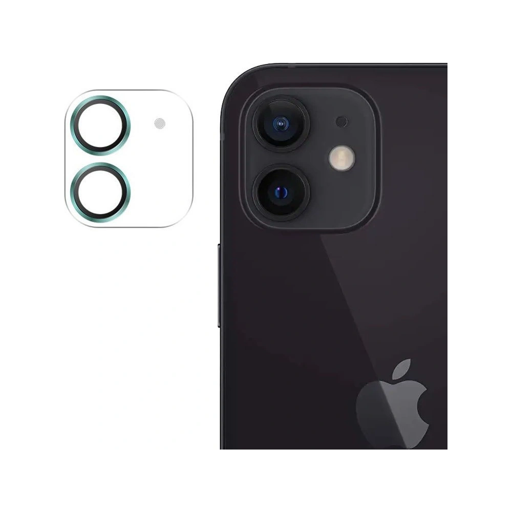 Szkło na aparat Joyroom Shining Series Apple iPhone 12 mini zielony (JR-PF686)