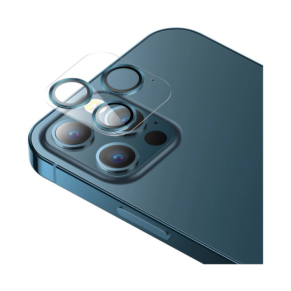 Szkło na aparat Joyroom Shining Series Apple iPhone 12 mini zielony (JR-PF686)